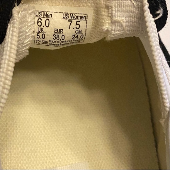 Vans Checkerboard Womens Sneaker Skate Shoes Size 7.5 Off White Black Canvas NEW - Picture 10 of 10